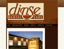 Tablet Screenshot of dinsedentalcare.com